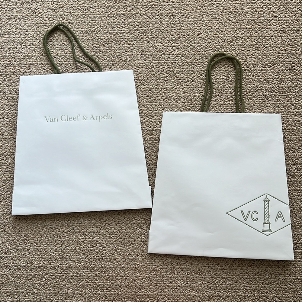 Set of 2 - VCA Van Cleef & Arpels shopping bag - Picture 2 of 12